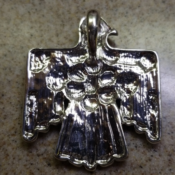 Phoenix Bird Pendant turquoise look. - Picture 3 of 8